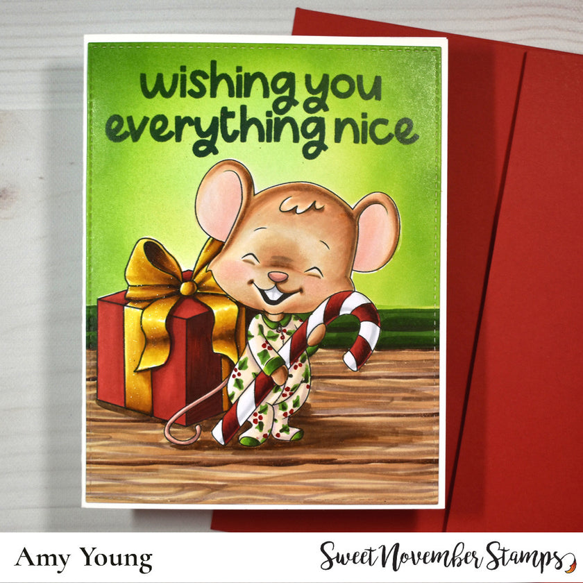 Digital Stamp - Merry Chrismouse: Tot Mouse