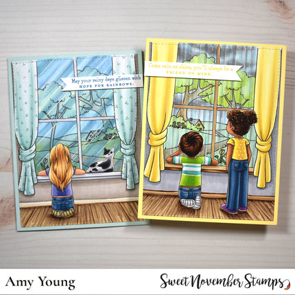 Digital Stamps - Spring is Back: Background Builder set