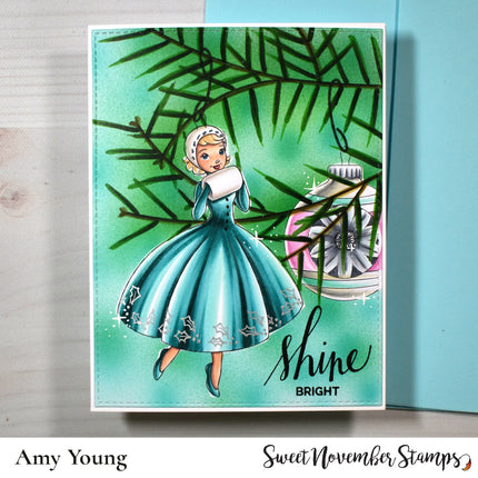 Digital Stamp - Shiny Brite: Merry Margaret