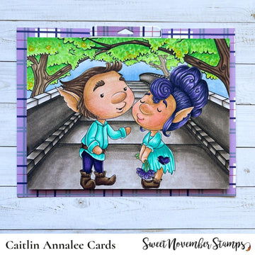 Digital Stamp - Background Builder:  Kissing Bridge
