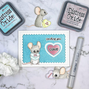 Digital Stamp - Tiny Hearts: U R Cute Mouse