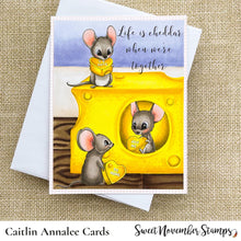 Load image into Gallery viewer, Digital Stamp - Tiny Hearts: U R Cute Mouse
