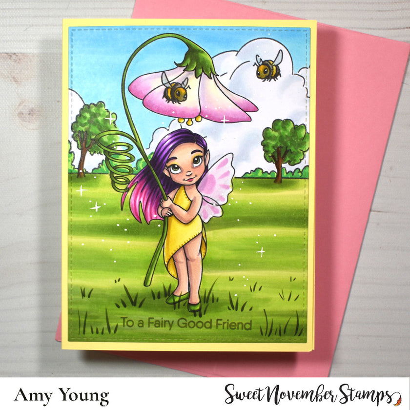 Digital Stamp - Fleur Rainfall