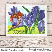 Load image into Gallery viewer, Digital Stamp - Spring Flower Faes: Crocus
