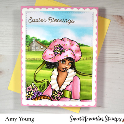 Digital Stamp - Vintage Spring Ladies: Josephine