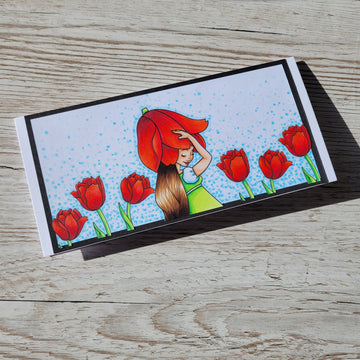 Digital Stamp - Spring Flower Faes: Tulip