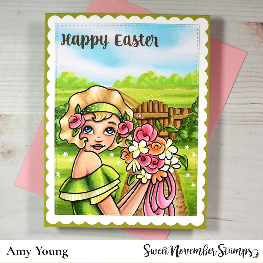 Digital Stamp - Vintage Spring Ladies: Estelle