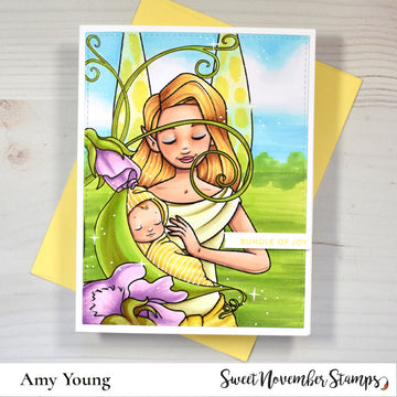 Digital Stamp - Sweet November Vault: Baby Fairies - Sweet Pea