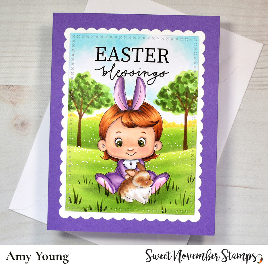 Digital Stamp - Bun Bun: Candy and bunny