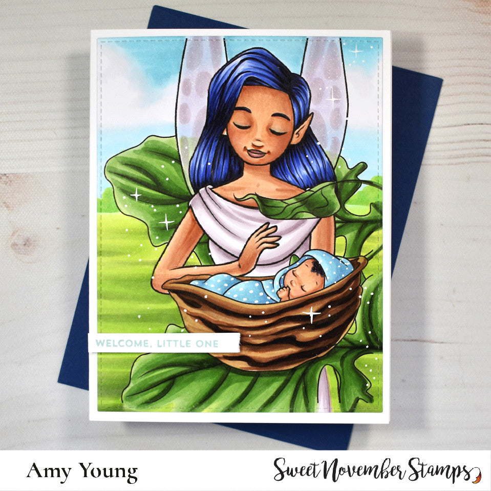 Digital Stamp - Sweet November Vault: Baby Fairies - Walnut