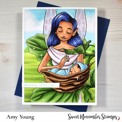 Digital Stamp - Sweet November Vault: Baby Fairies - Walnut