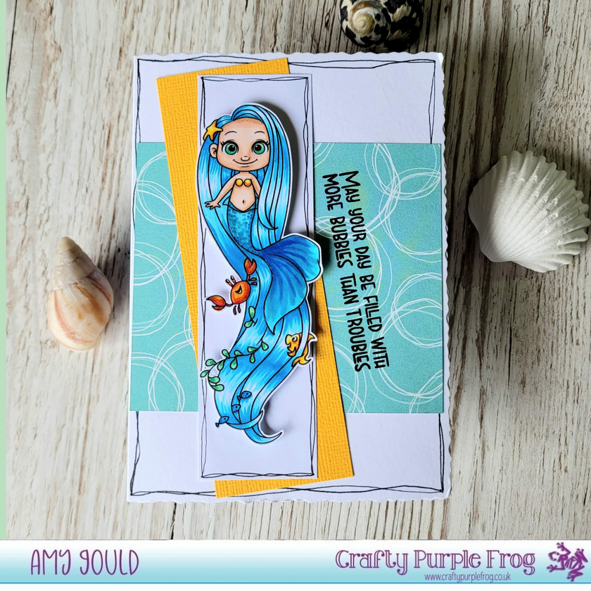 Clear Stamp Set - Mermaid hair