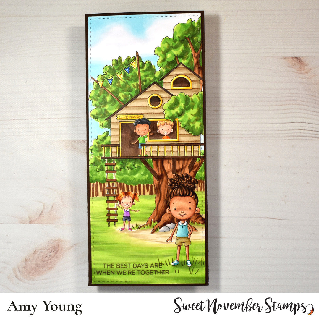 Digital Stamp - Tree House Fun: Ash