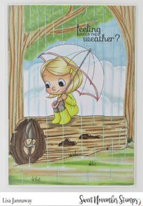 Digital Stamp - Umbrella Kids: Stormi