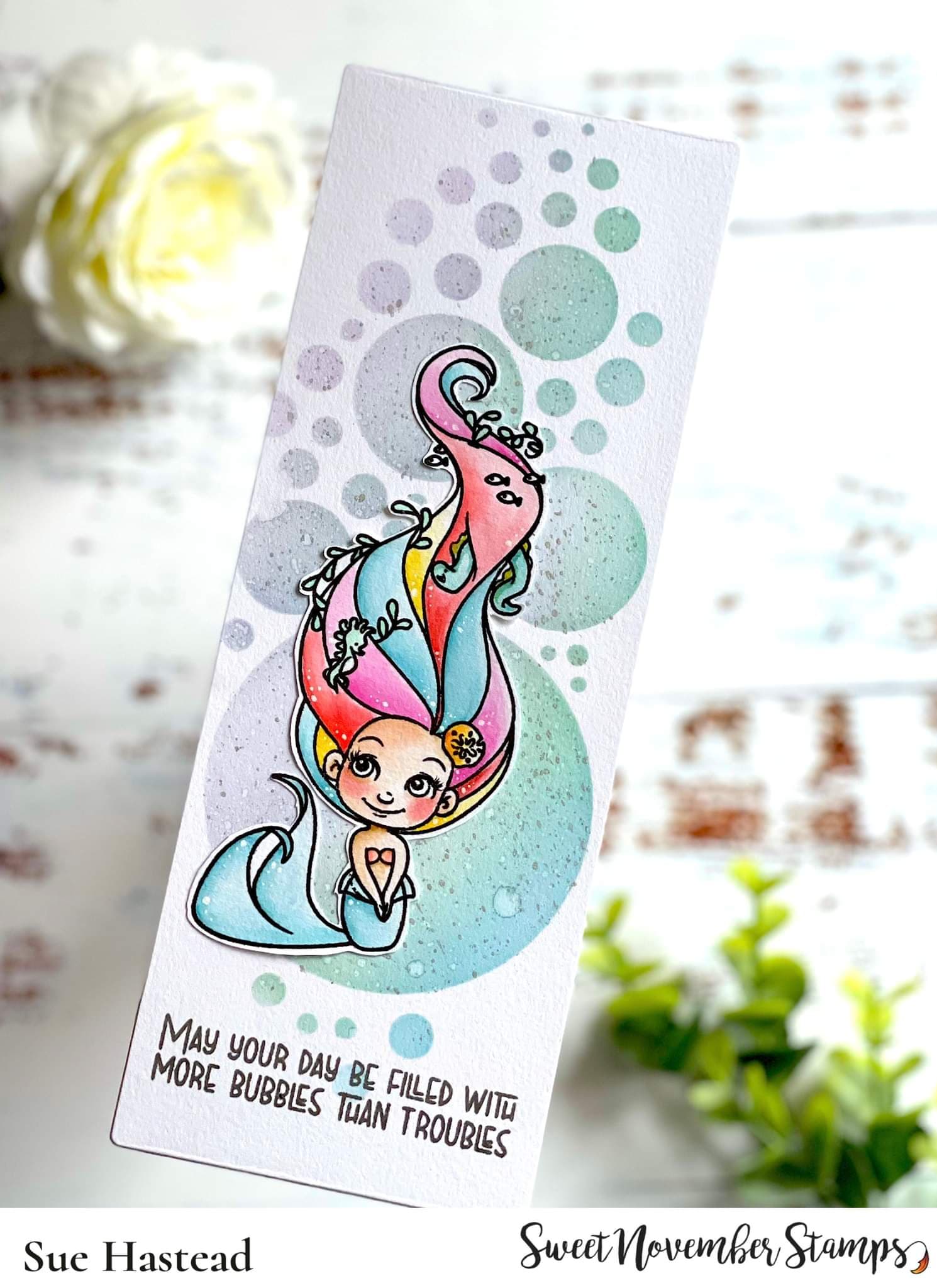 Clear Stamp Set - Mermaid hair
