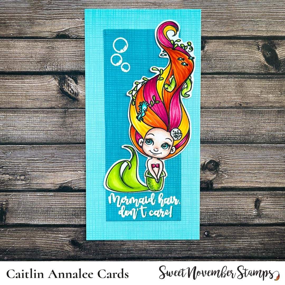 Clear Stamp Set - Mermaid hair