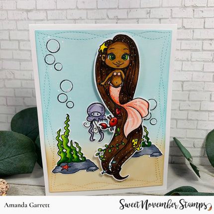 Clear Stamp Set - Mermaid hair