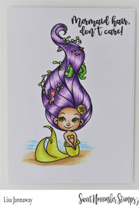 Clear Stamp Set - Mermaid hair
