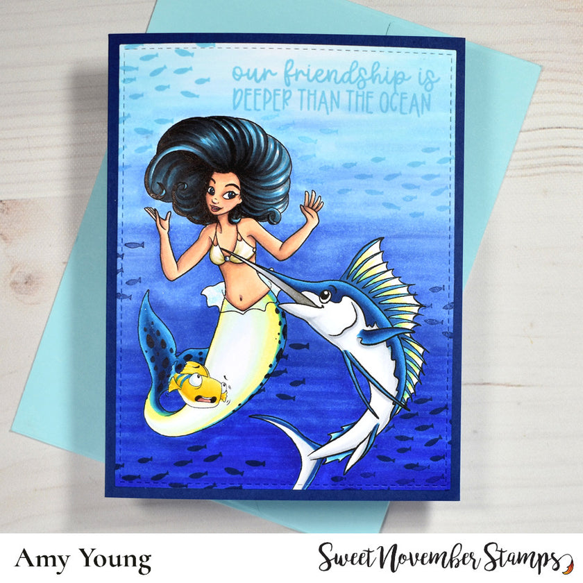 Digital Stamp - Stabby,Bitey: Skipper Openwater and Marlin