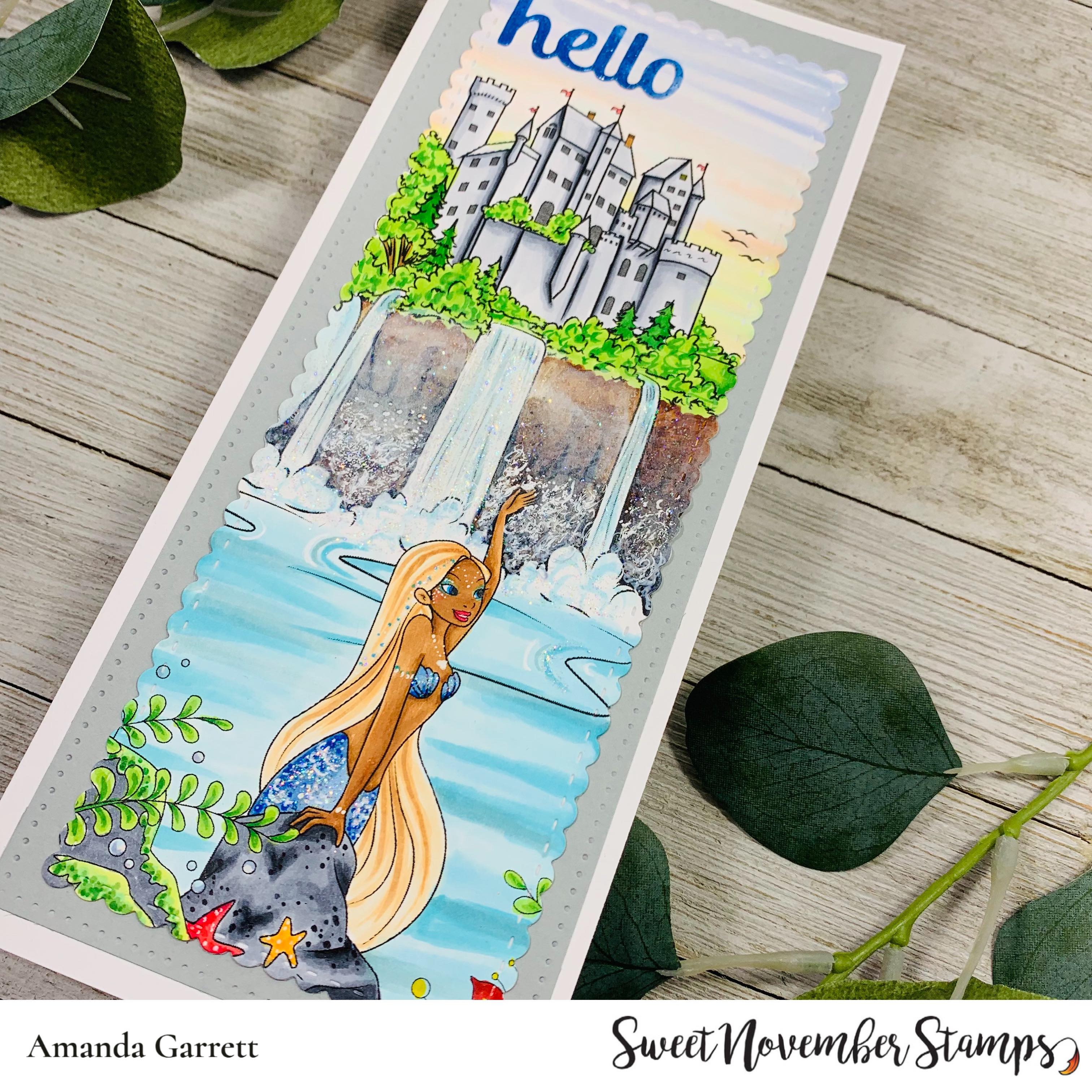 Digital Stamp - Mermaid Lagoon: Background Builder Set