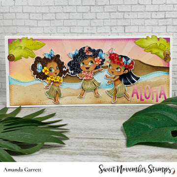 Digital Stamp - Tropical Flutterbees: Kiely