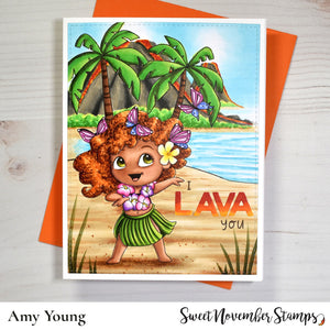 Digital Stamp - Tropical Flutterbees: Anani
