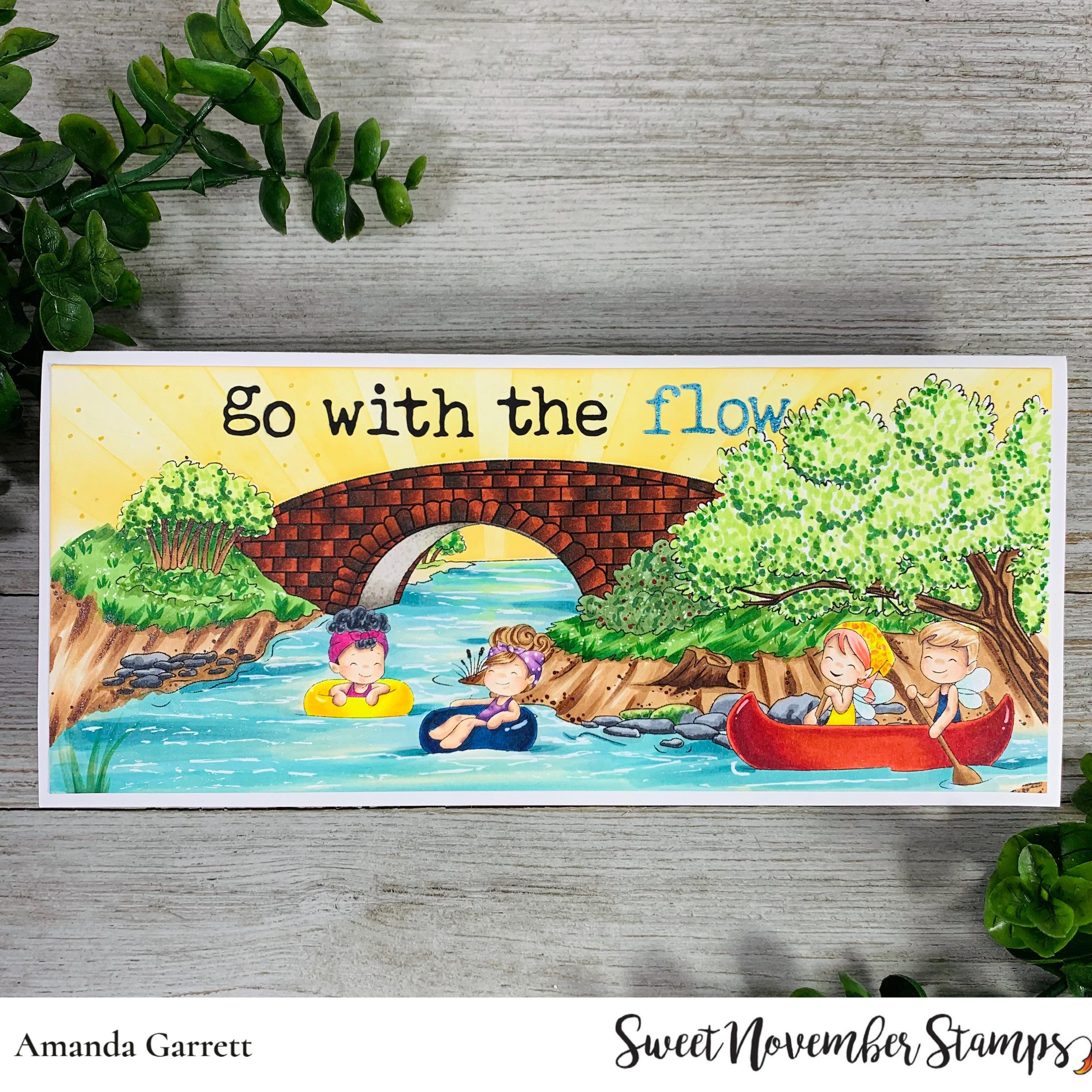 Digital Stamp - A Wee splash of fun: Floating Farrah