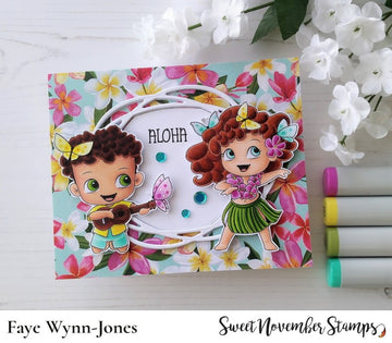 Digital Stamp - Tropical Flutterbees: Anani