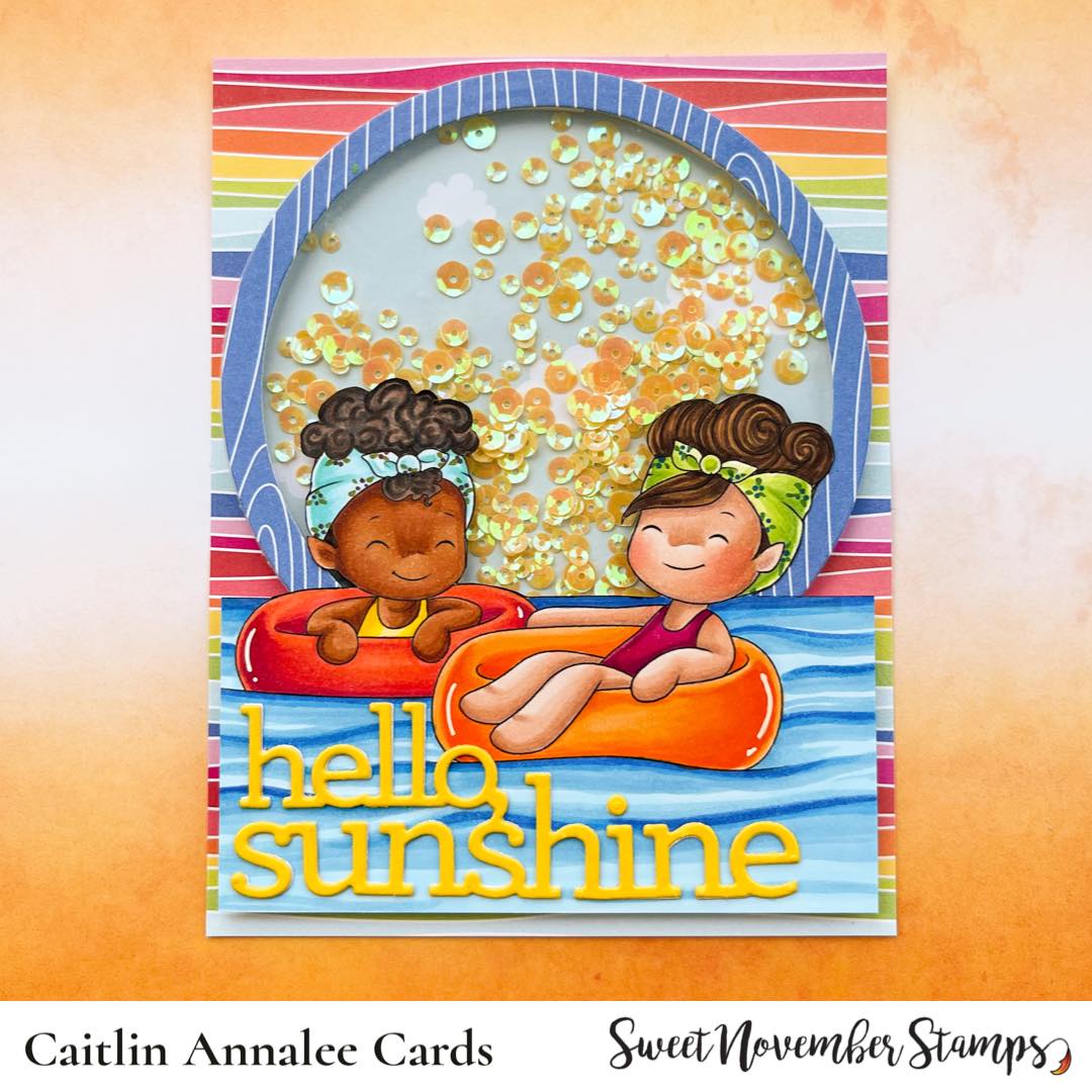 Digital Stamp - A Wee splash of fun: Floating Fiona