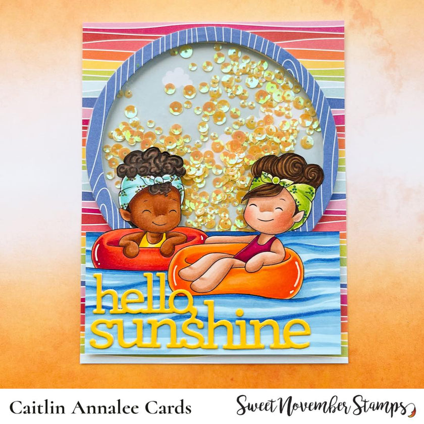 Digital Stamp - A Wee splash of fun: Floating Fiona