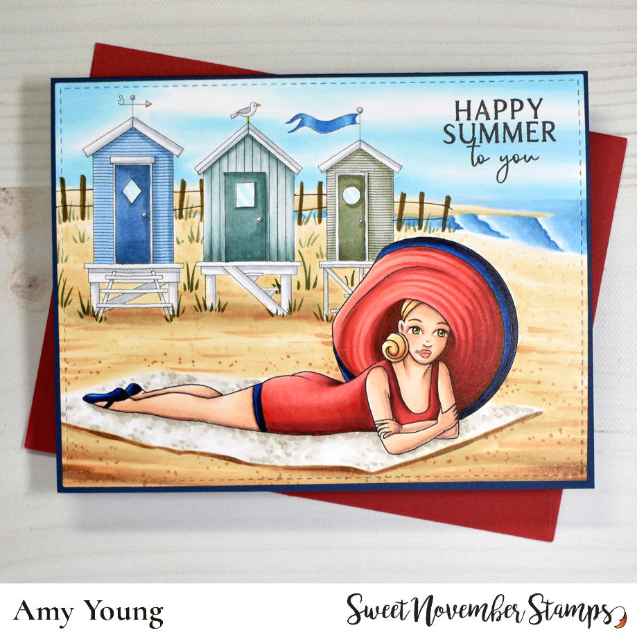 Digital Stamp - Vintage Beach Ladies: Martha