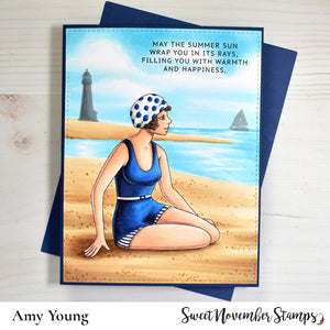 Digital Stamp - Vintage Beach Ladies: Amelia