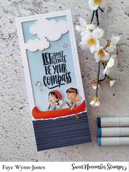 Digital Stamp - A Wee splash of fun: Rowing Carly and Calvin