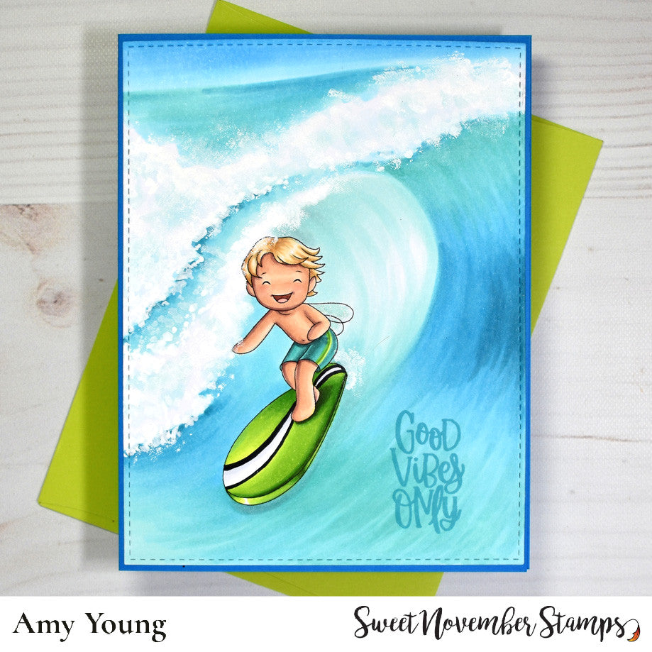 Digital Stamp - A Wee splash of fun: Surfin Bodhi