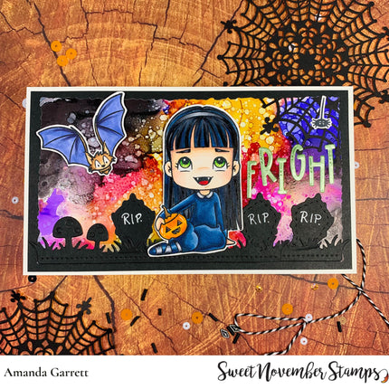 Clear Stamp Set - Frightful Flutterbee Claudia