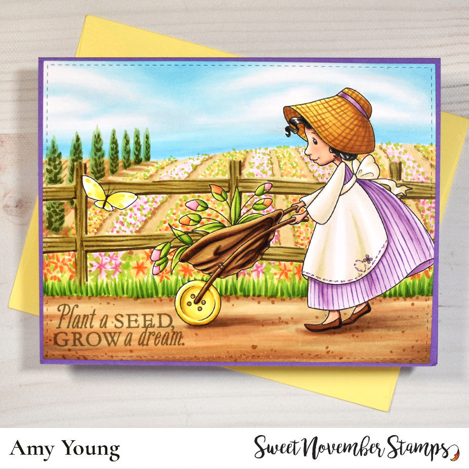 Digital Stamp - Sweet November Vault: Garden Girl Myra