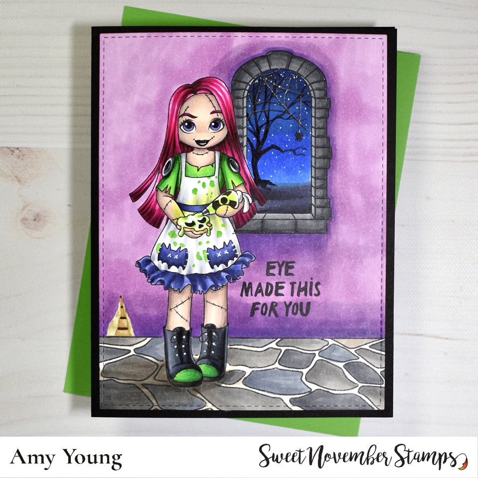 Digital Stamp - Goth Dolls: Fiendish Faye