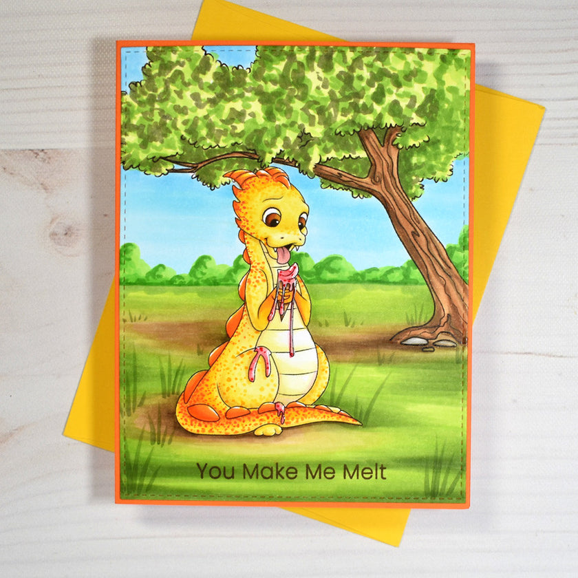 Digital Stamp - Summer Dragons: Froyo