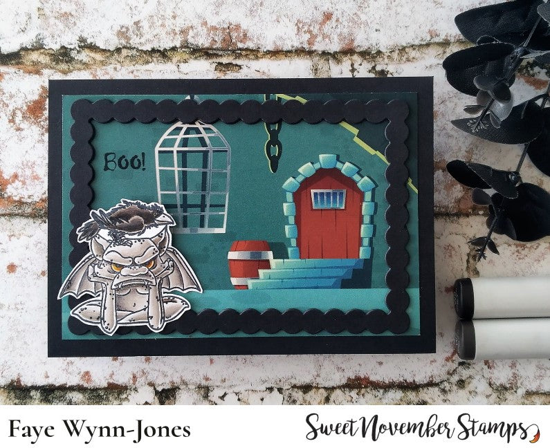 Clear Stamp Set - Halloween Gargoyles