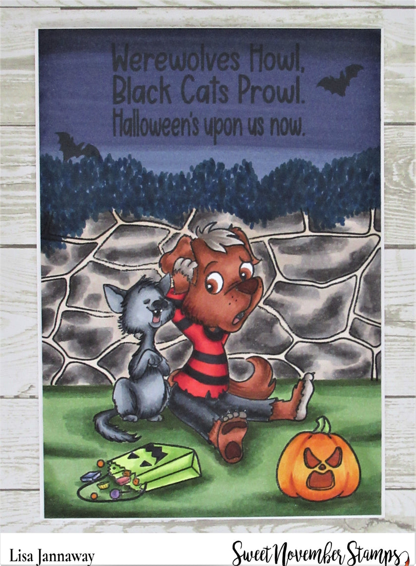 Clear Stamp Set - Midnight's Halloween Adventures #2