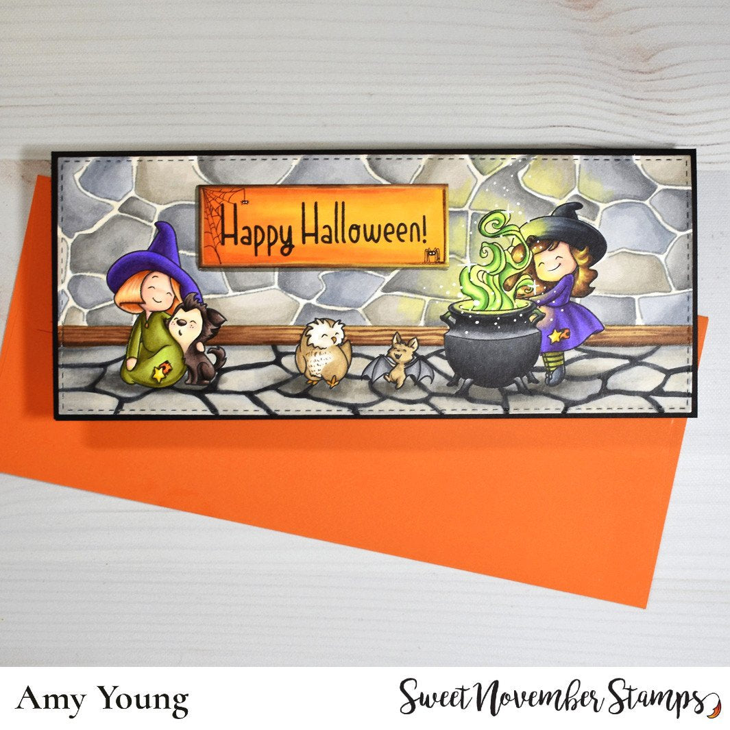 Clear Stamp Set - Background Builder: Halloween Room
