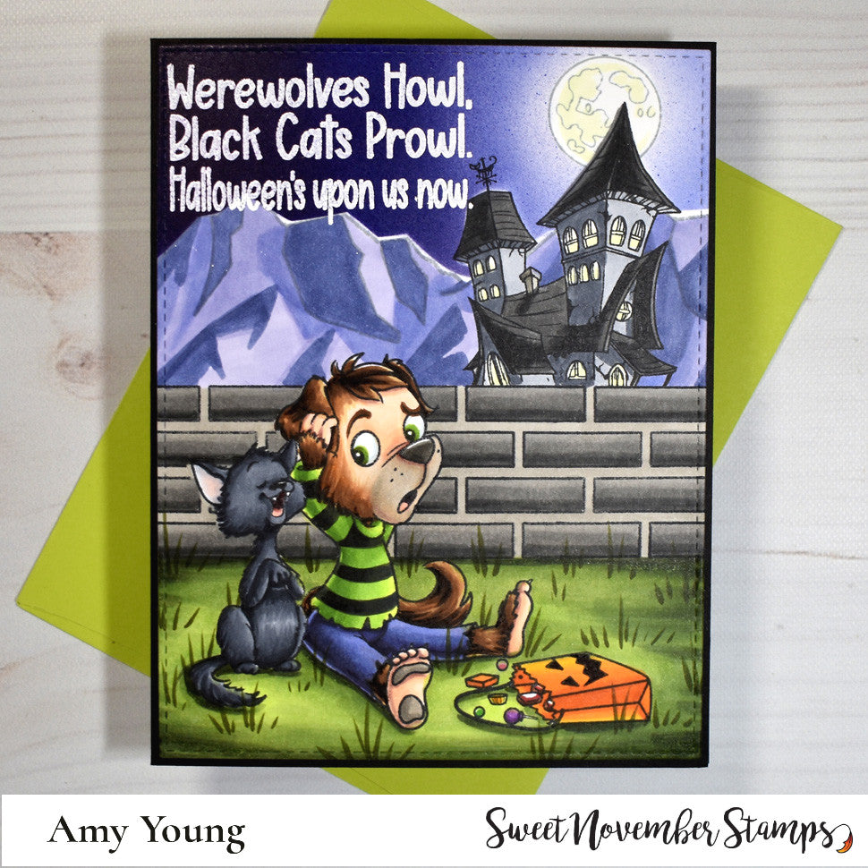 Clear Stamp Set - Midnight's Halloween Adventures #2