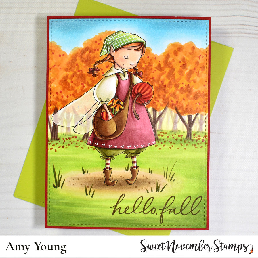 Digital Stamp - Fall Fairy: Pomona