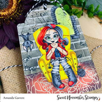Digital Stamp - Goth Dolls: Atrocious Amanda