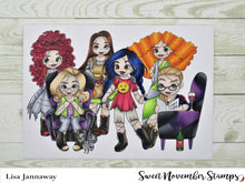 Load image into Gallery viewer, Digital Stamp - Goth Dolls: Fiendish Faye
