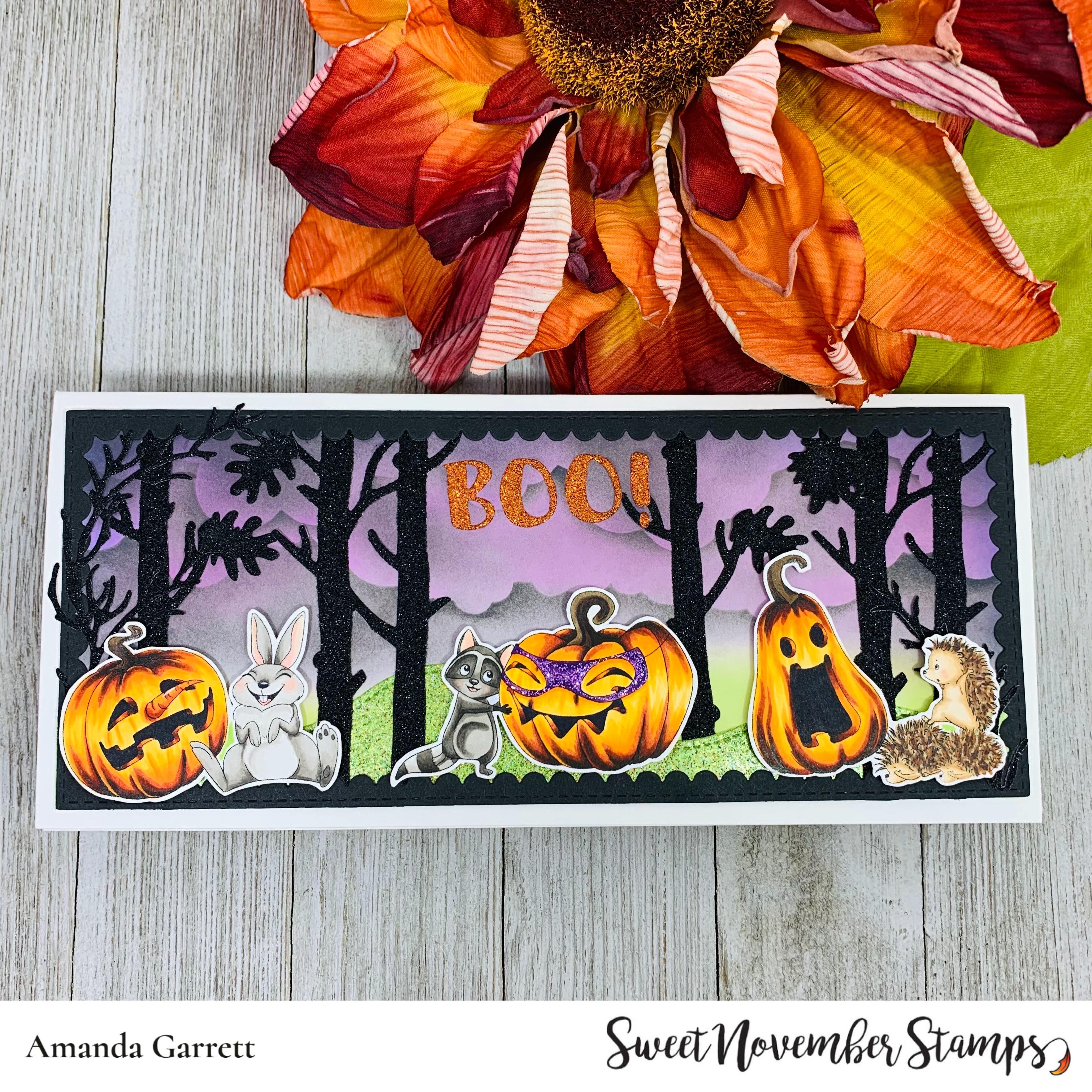 Digital Stamp - Pumpkin Pals: Funny Pumpkin with Fig