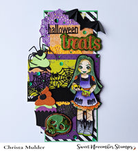 Load image into Gallery viewer, Digital Stamp - Goth Dolls: Fiendish Faye
