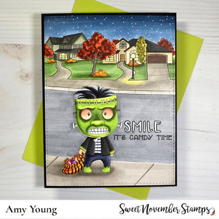 Digital Stamp - Halloween Masquerade: Monster Matthew