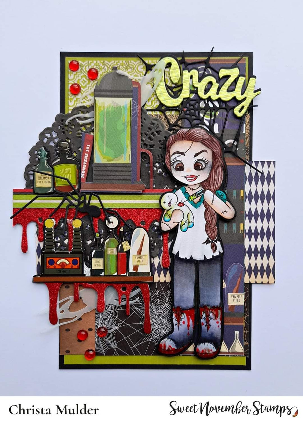 Digital Stamp - Goth Dolls: Crazed Christa