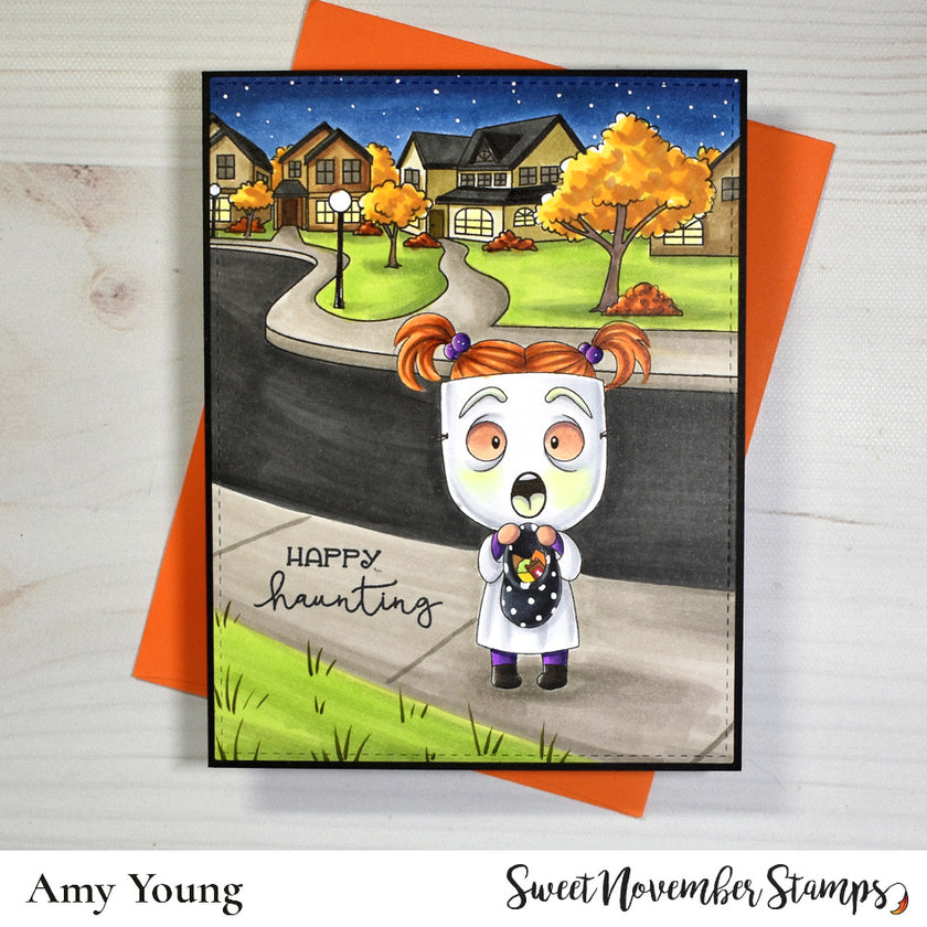 Digital Stamp - Halloween Masquerade: Ghost Gertie